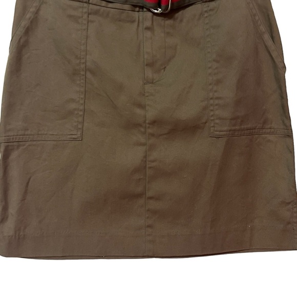 3/$30 MOSSIMO TARGET KHAKI ARMY GREEN MINI SKIRT STRIPE BELT UTILITY CARGO - Picture 5 of 10